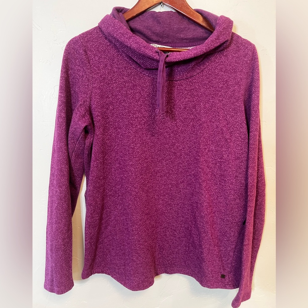 Field & Stream Purple‎ Towel Neck Sweater Women’s Medium